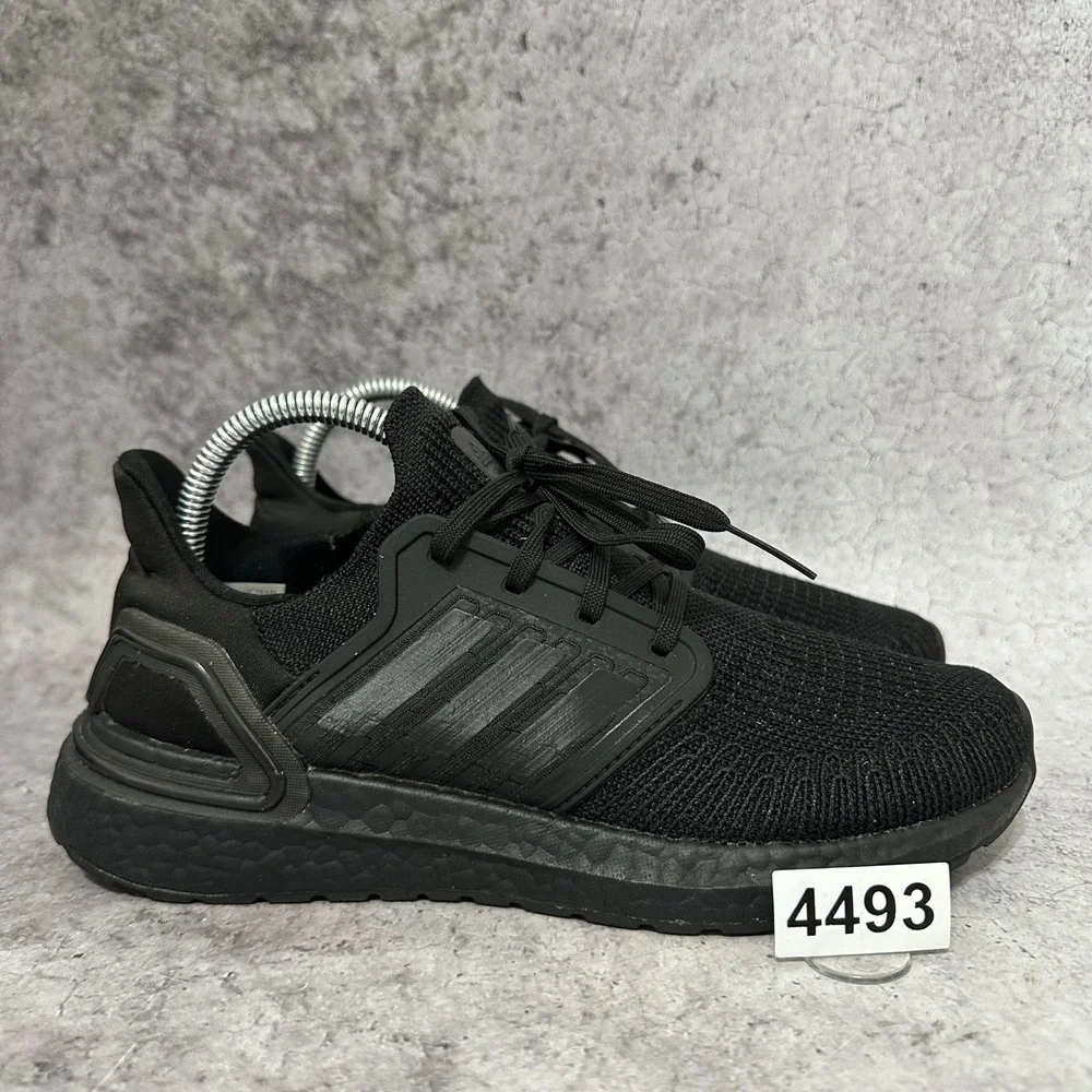 Adidas Ultraboost 20 Mens Size 7.5 Black Running Shoes Triple Black FU8498 Prime